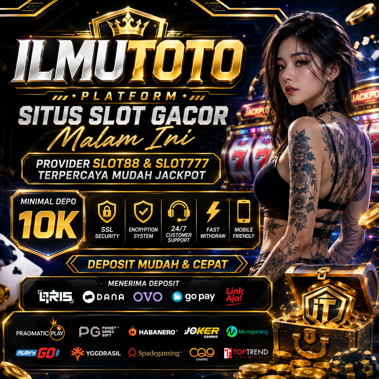 ILMUTOTO : Platform Situs Slot Gacor Malam Ini Provider Slot88 & Slot777 Terpercaya Mudah Jackpot