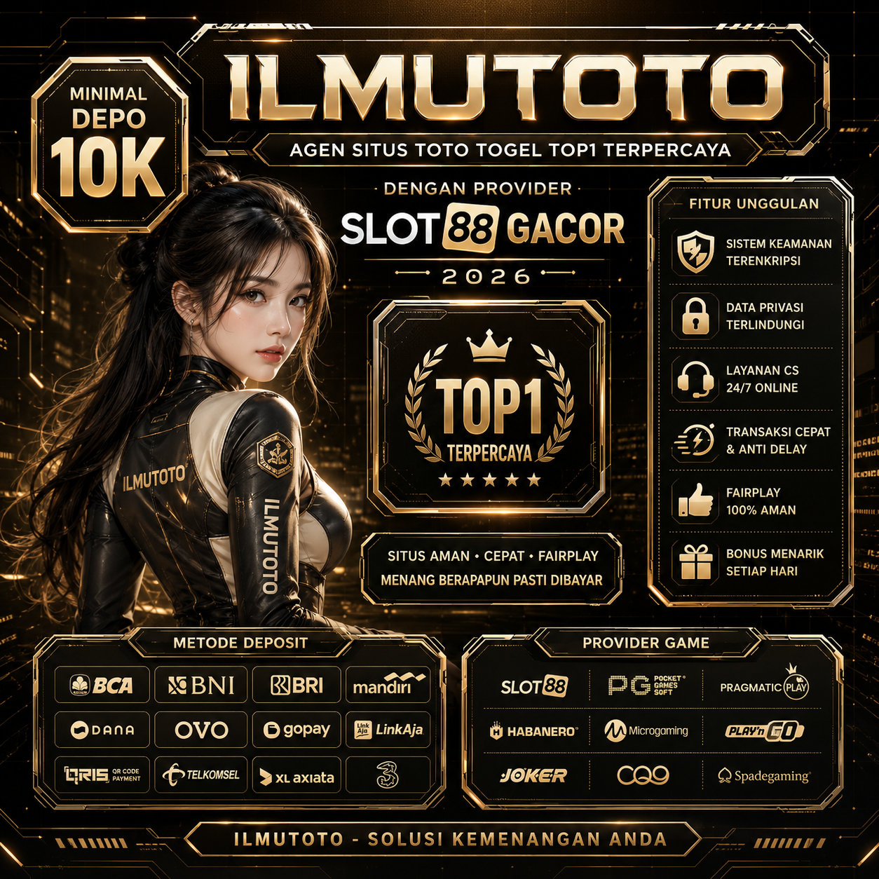 ILMUTOTO: Agen Situs Toto Togel Top1 Terpercaya Dengan Provider Situs Slot88 Gacor 2026