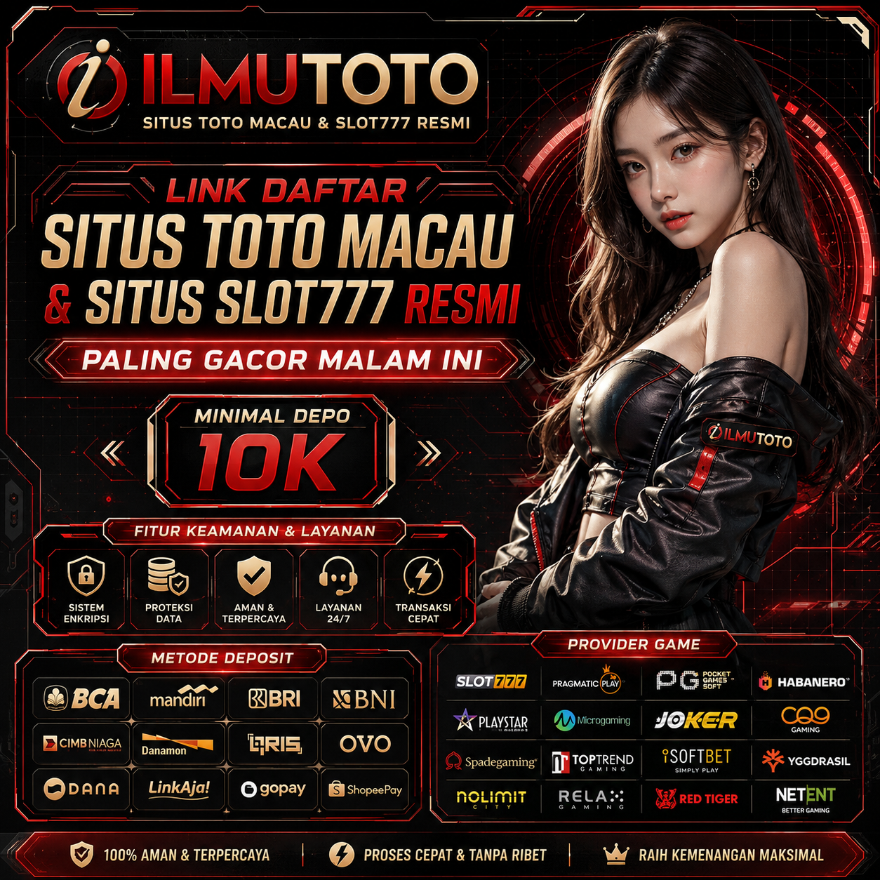 ILMUTOTO : Link Daftar Situs Toto Macau & Situs Slot777 Resmi Paling Gacor Malam Ini